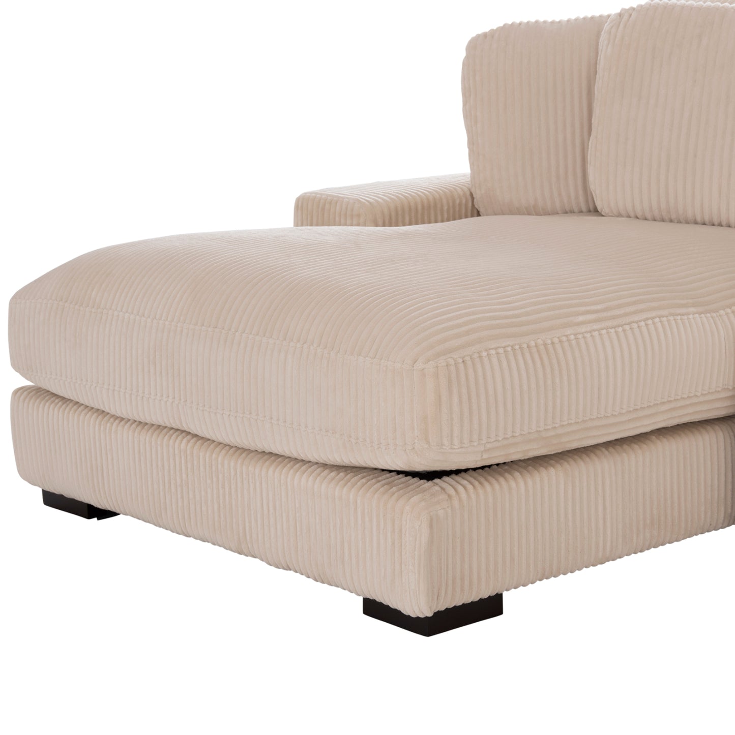 ΚΑΝΑΠΕΣ ΑΡΙΣΤΕΡΗ ΓΩΝΙΑ CRANFIELD HM3287.02L ΜΠΕΖ ΡΙΓΕ ΥΦΑΣΜΑ 315x167(γωνία)x67Υεκ.