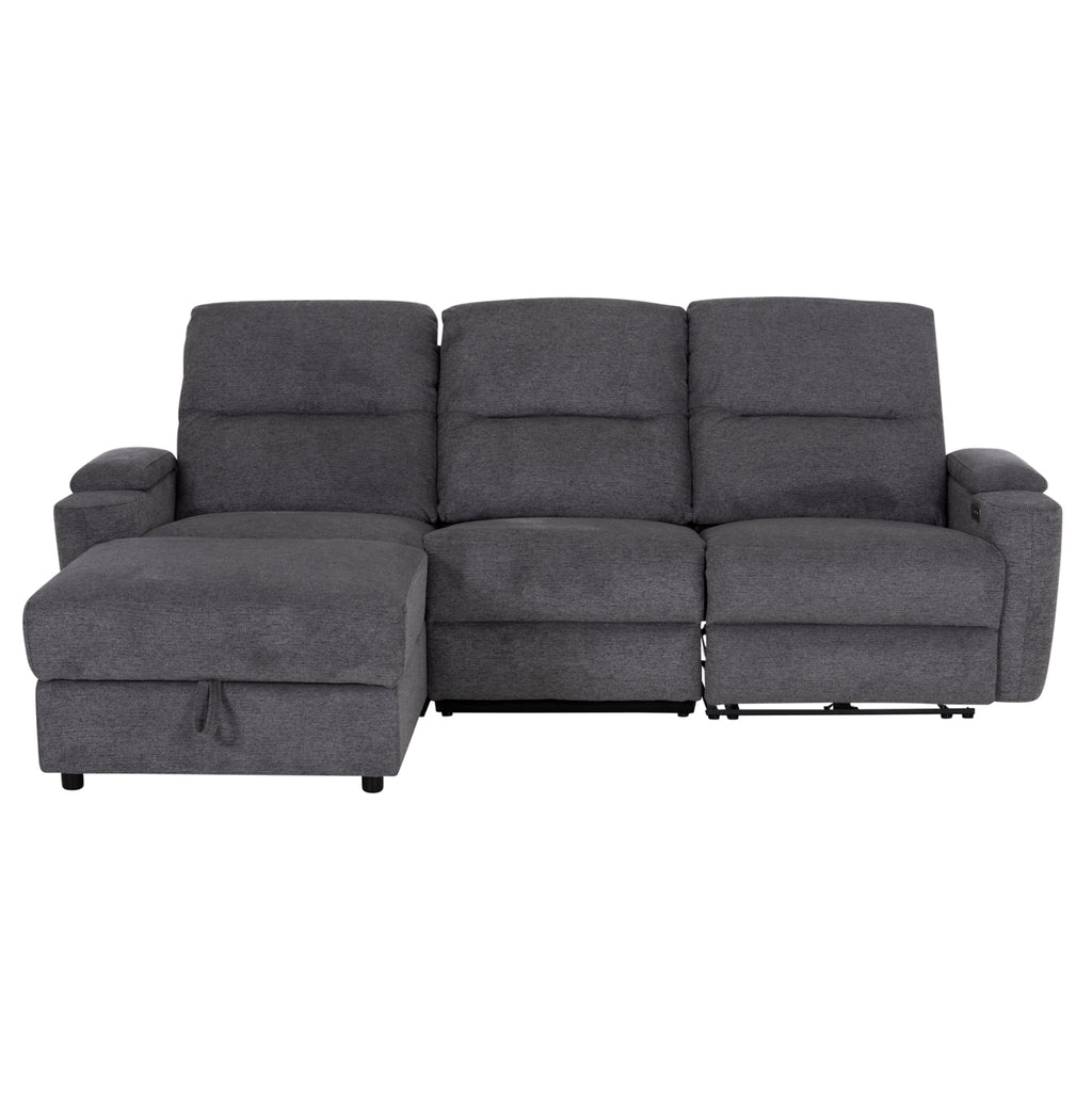 ΚΑΝΑΠΕΣ ΑΡΙΣΤΕΡΗ ΓΩΝΙΑ SYNTHIA HM3308.03L ΑΝΑΚΛΙΣΗ & ΑΠΟΘ.ΧΩΡΟΣ--ΓΚΡΙ 245x170x98Υεκ