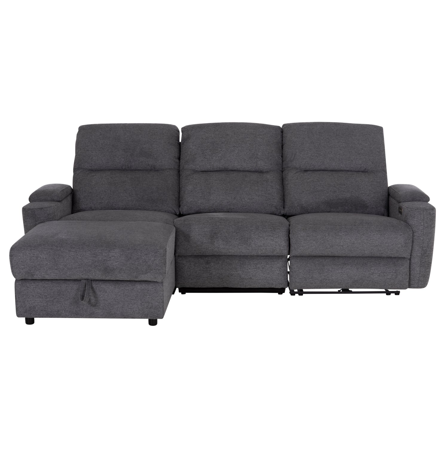 ΚΑΝΑΠΕΣ ΑΡΙΣΤΕΡΗ ΓΩΝΙΑ SYNTHIA HM3308.03L ΑΝΑΚΛΙΣΗ & ΑΠΟΘ.ΧΩΡΟΣ--ΓΚΡΙ 245x170x98Υεκ