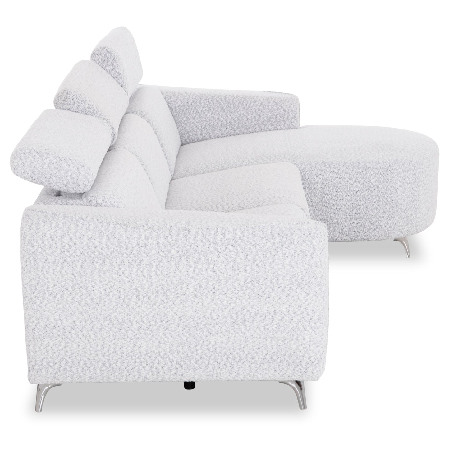 ΚΑΝΑΠΕΣ ΔΕΞΙΑ ΓΩΝΙΑ 3Θ ΜΕ RECLINE VALENTE HM3317.01R ΑΝΟΙΧΤΟ ΓΚΡΙ ΥΦΑΣΜΑ 275x160x104Yεκ