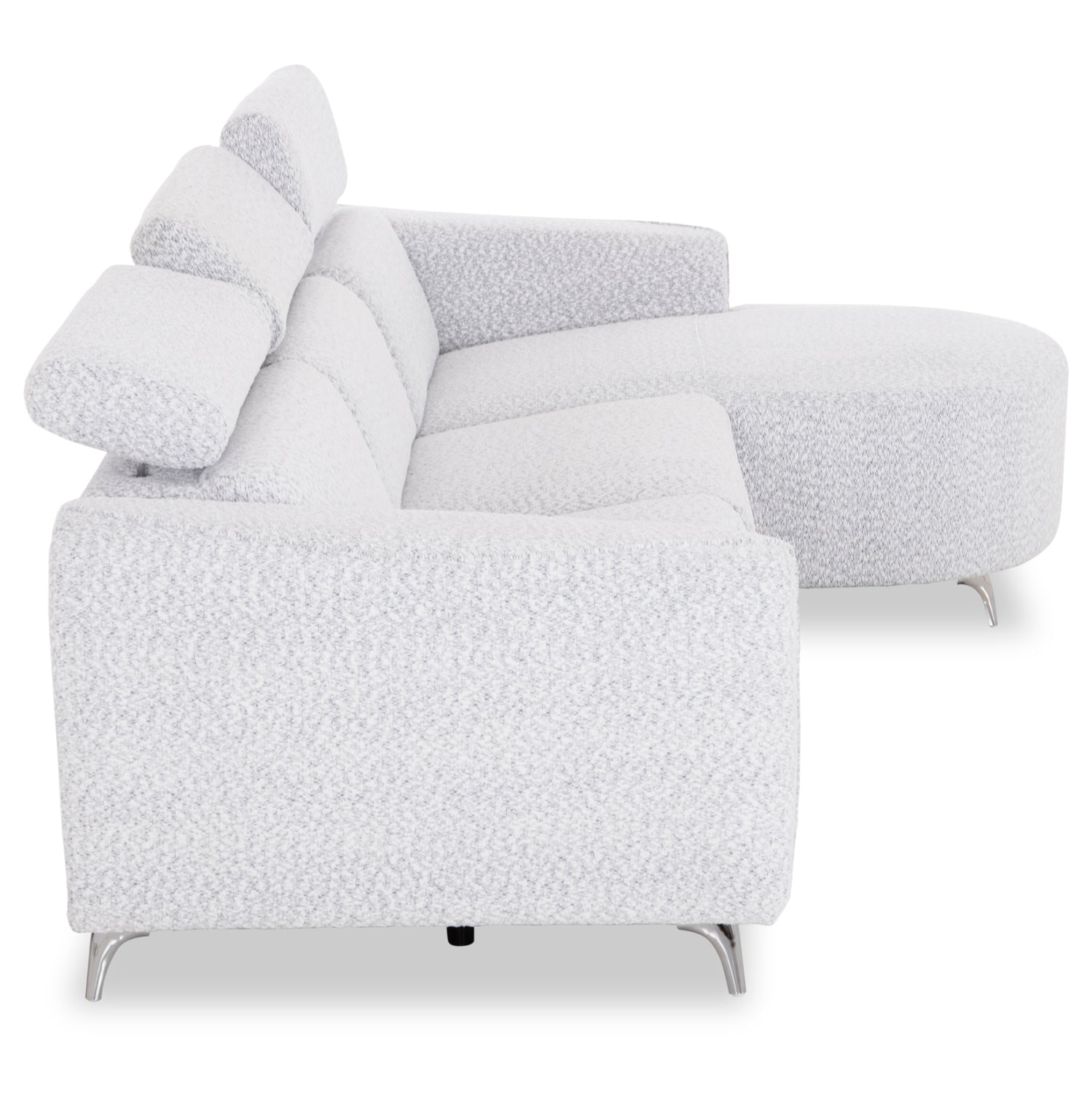 ΚΑΝΑΠΕΣ ΔΕΞΙΑ ΓΩΝΙΑ 3Θ ΜΕ RECLINE VALENTE HM3317.01R ΑΝΟΙΧΤΟ ΓΚΡΙ ΥΦΑΣΜΑ 275x160x104Yεκ