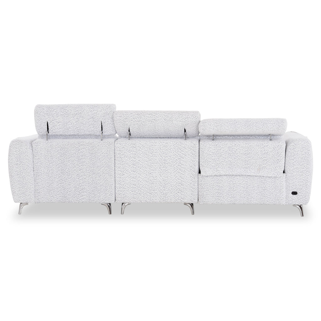 ΚΑΝΑΠΕΣ ΔΕΞΙΑ ΓΩΝΙΑ 3Θ ΜΕ RECLINE VALENTE HM3317.01R ΑΝΟΙΧΤΟ ΓΚΡΙ ΥΦΑΣΜΑ 275x160x104Yεκ