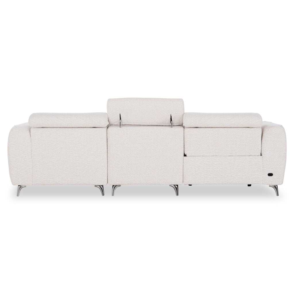 ΚΑΝΑΠΕΣ ΔΕΞΙΑ ΓΩΝΙΑ 3Θ ΜΕ RECLINE VALENTE HM3317.02R ΜΠΕΖ ΥΦΑΣΜΑ 275x160x104Yεκ
