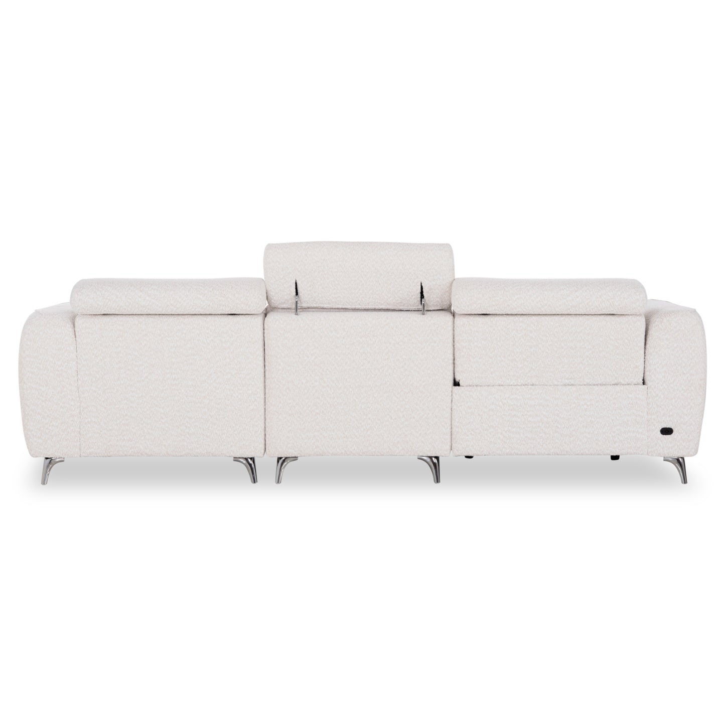 ΚΑΝΑΠΕΣ ΔΕΞΙΑ ΓΩΝΙΑ 3Θ ΜΕ RECLINE VALENTE HM3317.02R ΜΠΕΖ ΥΦΑΣΜΑ 275x160x104Yεκ