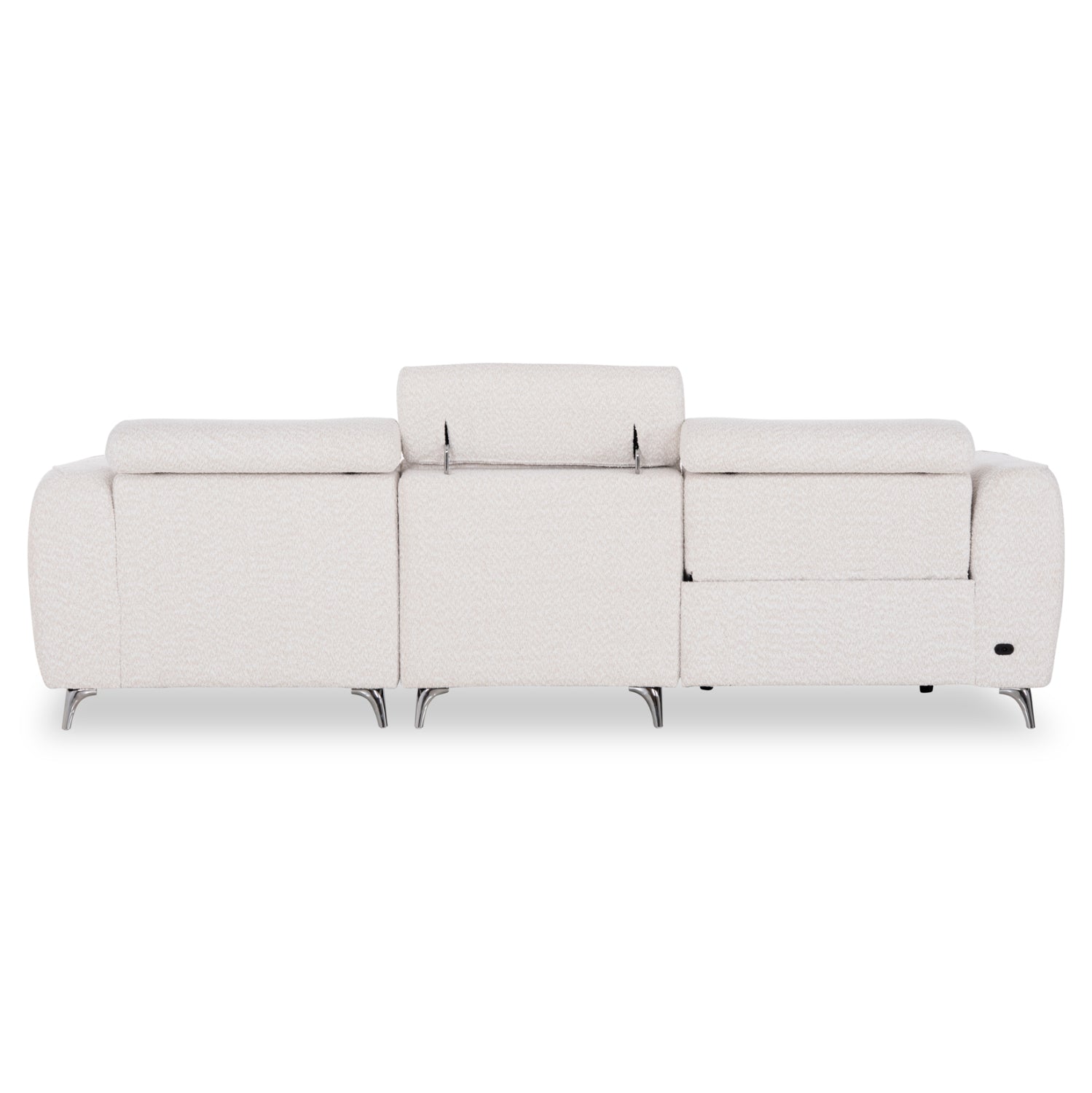 ΚΑΝΑΠΕΣ ΔΕΞΙΑ ΓΩΝΙΑ 3Θ ΜΕ RECLINE VALENTE HM3317.02R ΜΠΕΖ ΥΦΑΣΜΑ 275x160x104Yεκ