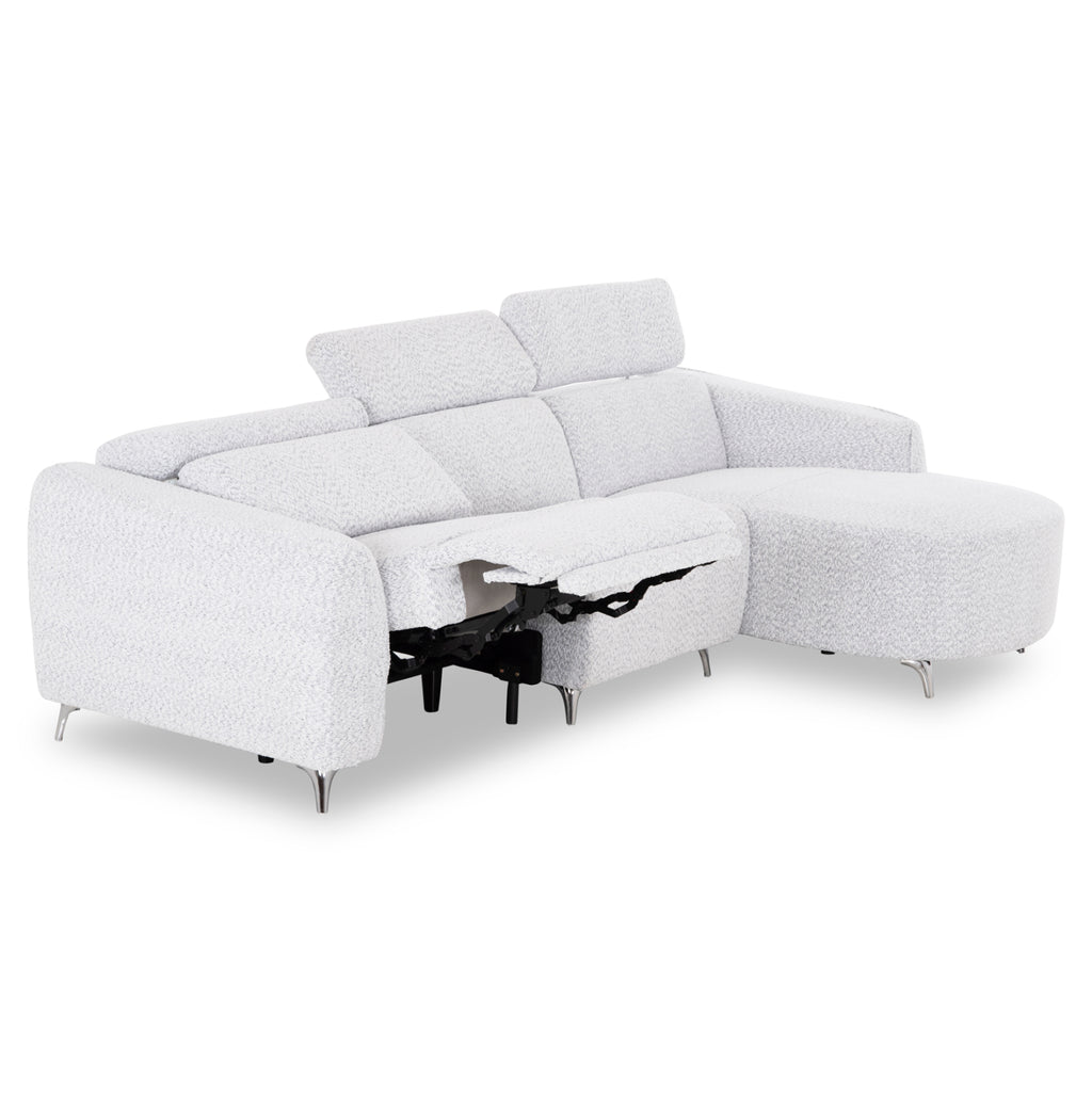 ΚΑΝΑΠΕΣ ΔΕΞΙΑ ΓΩΝΙΑ 3Θ ΜΕ RECLINE VALENTE HM3317.01R ΑΝΟΙΧΤΟ ΓΚΡΙ ΥΦΑΣΜΑ 275x160x104Yεκ