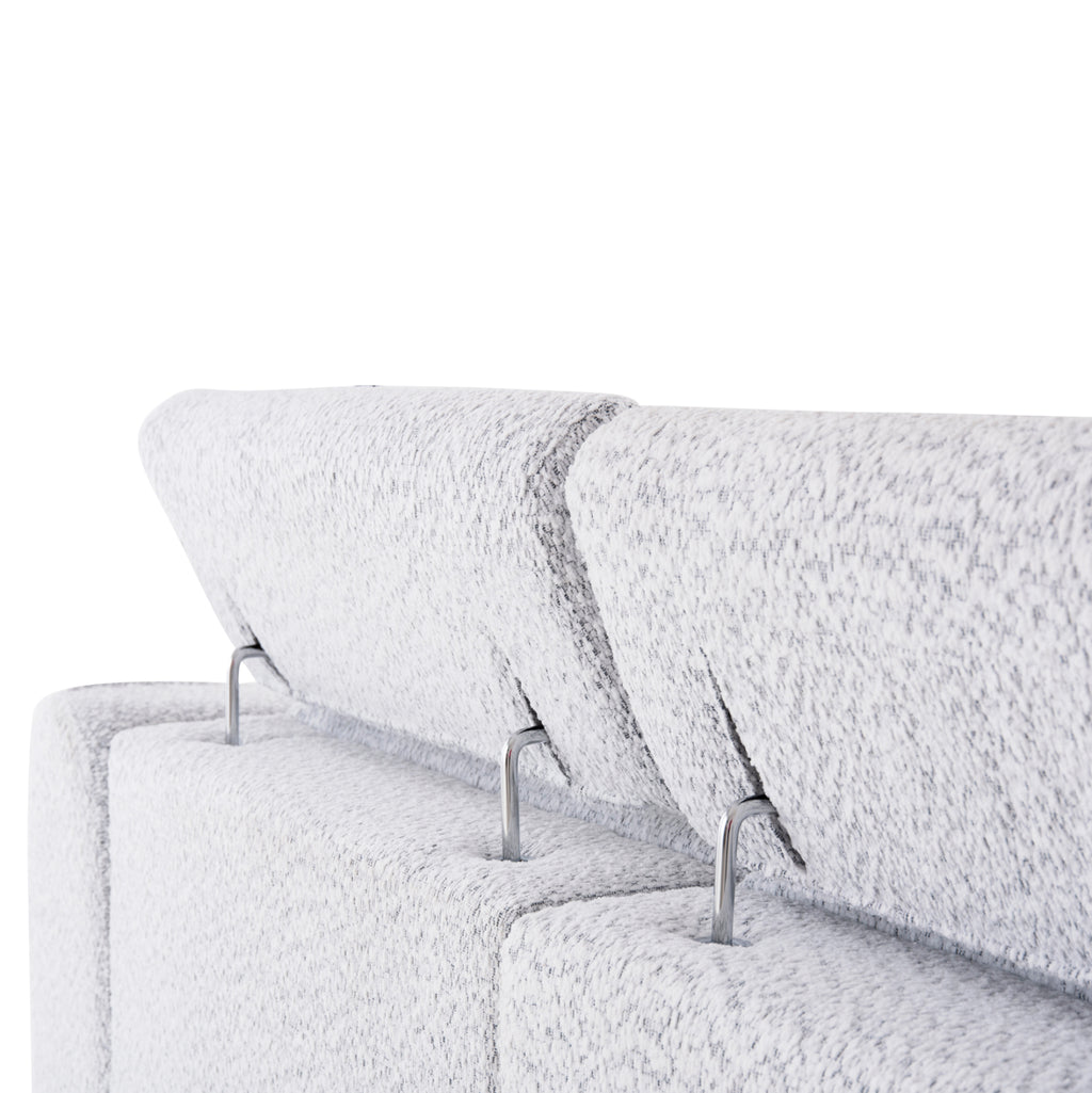 ΚΑΝΑΠΕΣ ΔΕΞΙΑ ΓΩΝΙΑ 3Θ ΜΕ RECLINE VALENTE HM3317.01R ΑΝΟΙΧΤΟ ΓΚΡΙ ΥΦΑΣΜΑ 275x160x104Yεκ