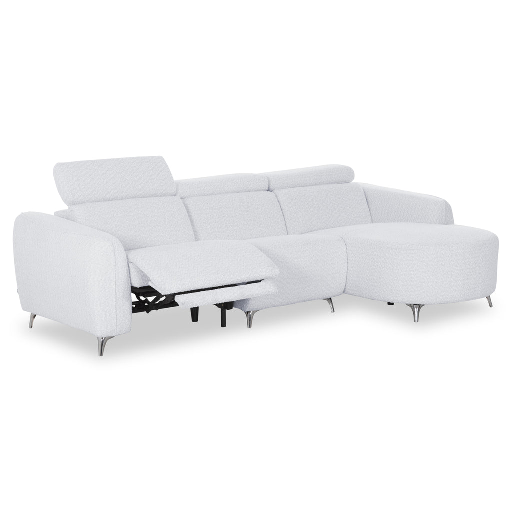 ΚΑΝΑΠΕΣ ΔΕΞΙΑ ΓΩΝΙΑ 3Θ ΜΕ RECLINE VALENTE HM3317.01R ΑΝΟΙΧΤΟ ΓΚΡΙ ΥΦΑΣΜΑ 275x160x104Yεκ