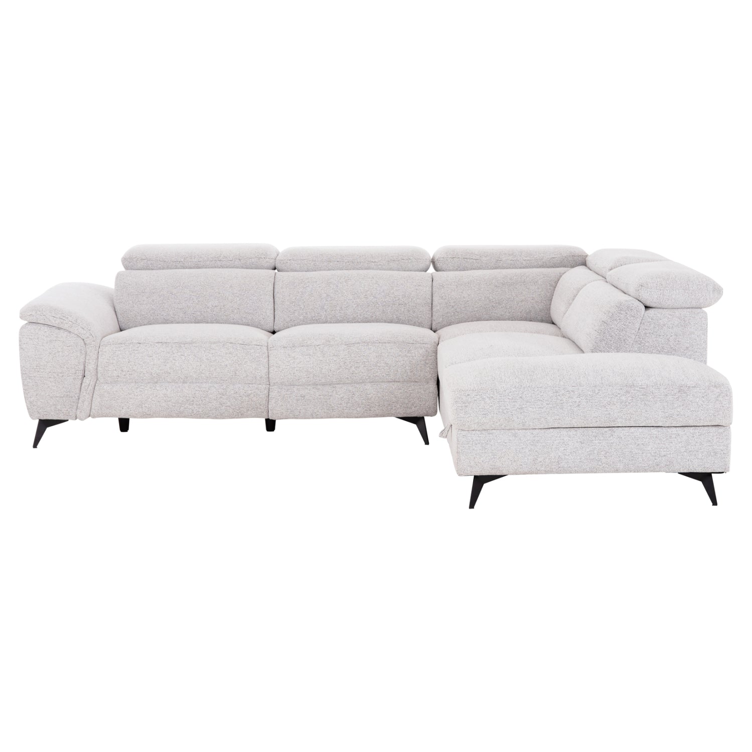 ΚΑΝΑΠΕΣ ΔΕΞΙΑ ΓΩΝΙΑ-ΑΝΑΚΛΙΣΗ & ΑΠΟΘ.ΧΩΡΟΣ-RESTRO HM3339.02R ΜΠΕΖ ΥΦΑΣΜΑ 290x220x80Υ