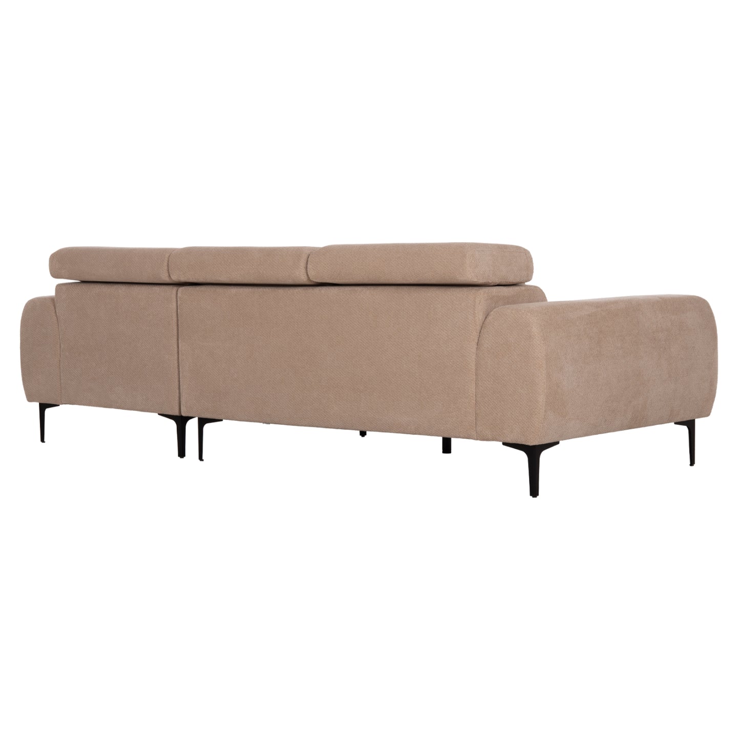 ΚΑΝΑΠΕΣ ΔΕΞΙΑ ΓΩΝΙΑ DIVYA HM3267.11R ΜΠΕΖ ΥΦΑΣΜΑ 260x100-174x104Υεκ.