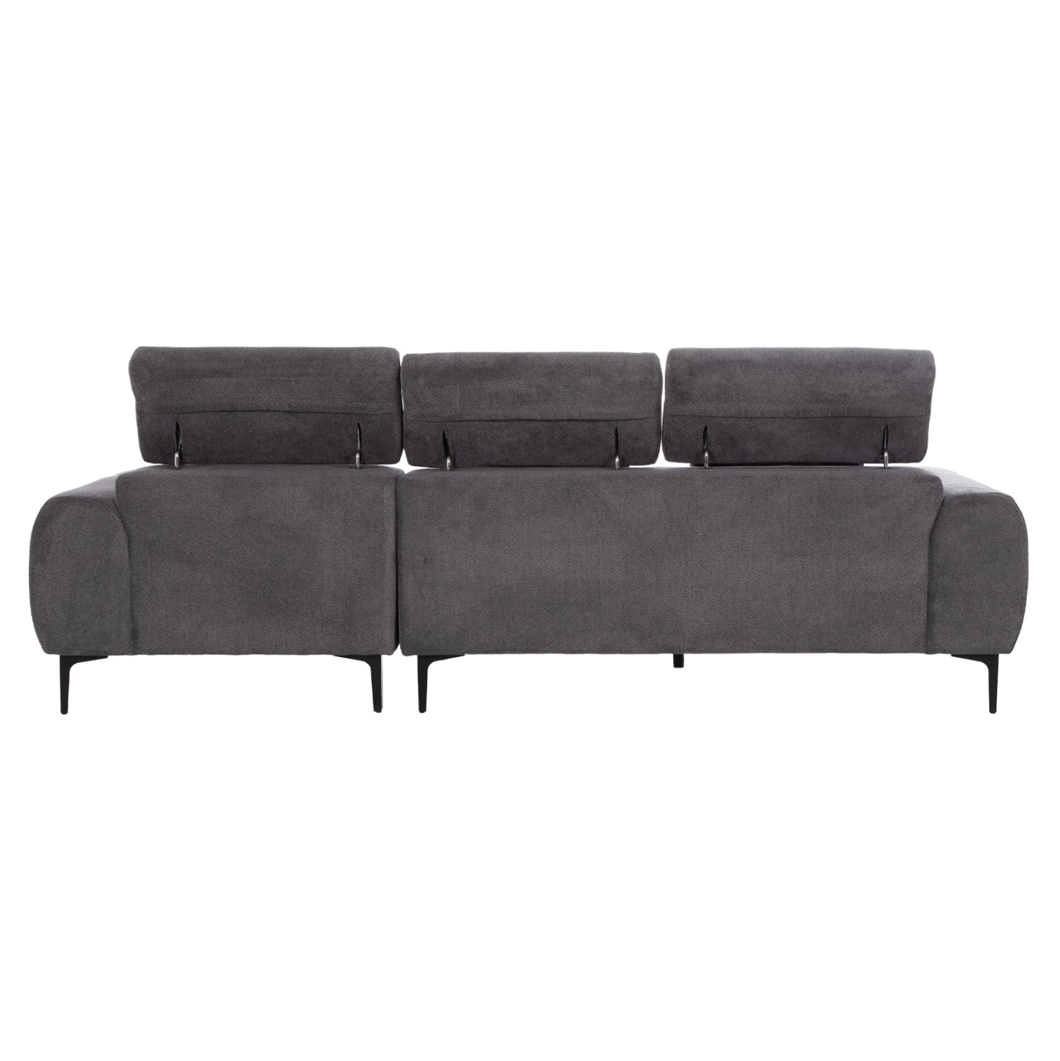 ΚΑΝΑΠΕΣ ΔΕΞΙΑ ΓΩΝΙΑ DIVYA HM3267.12R ΓΚΡΙ ΥΦΑΣΜΑ 260x100-174x104Υεκ.