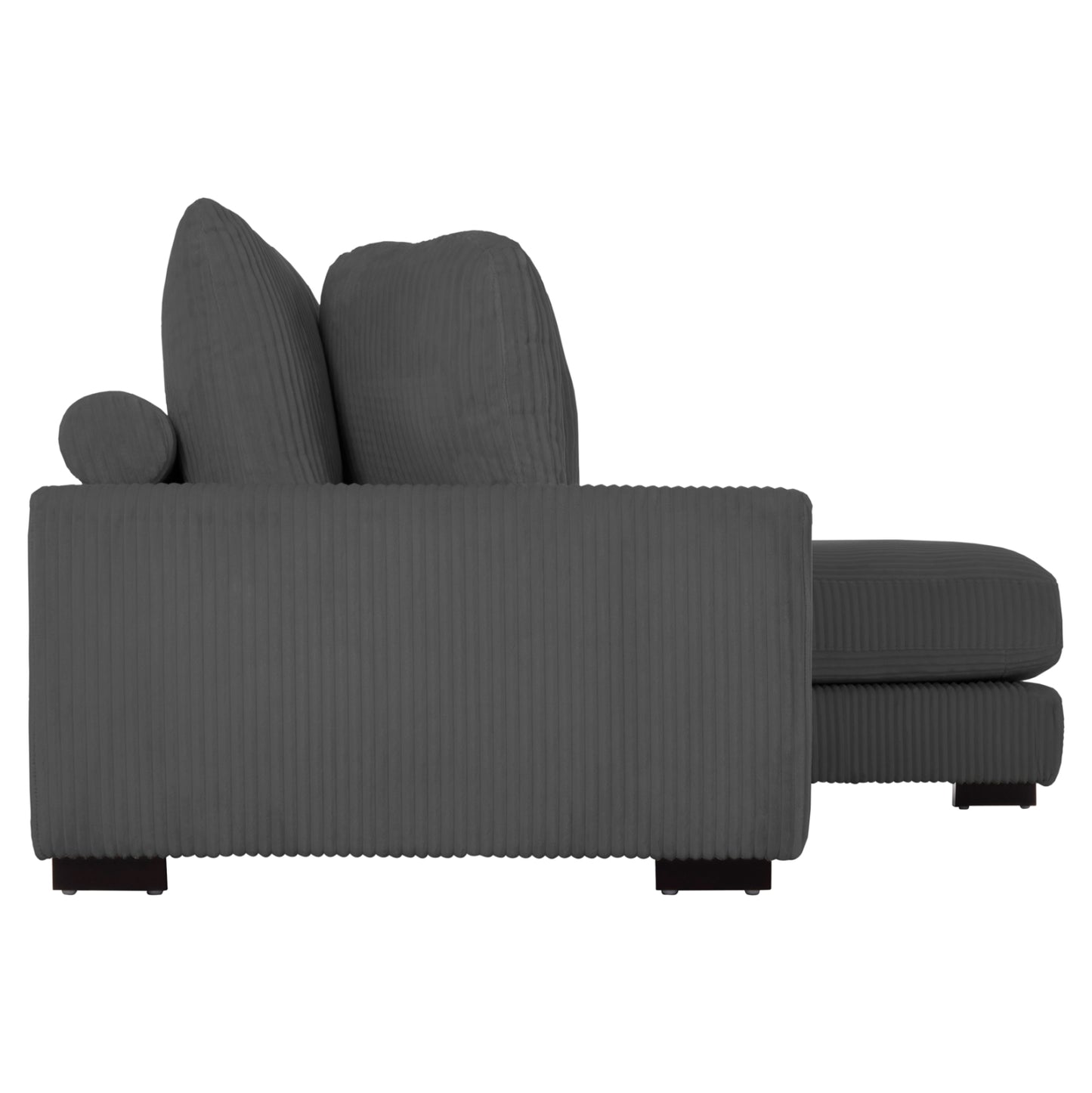 ΚΑΝΑΠΕΣ ΔΕΞΙΑ ΓΩΝΙΑ CRANFIELD HM3287.01R ΓΚΡΙ ΡΙΓΕ ΥΦΑΣΜΑ 315x167(γωνία)x67Υεκ.