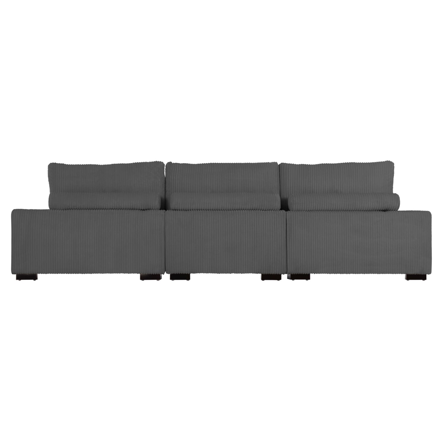 ΚΑΝΑΠΕΣ ΔΕΞΙΑ ΓΩΝΙΑ CRANFIELD HM3287.01R ΓΚΡΙ ΡΙΓΕ ΥΦΑΣΜΑ 315x167(γωνία)x67Υεκ.