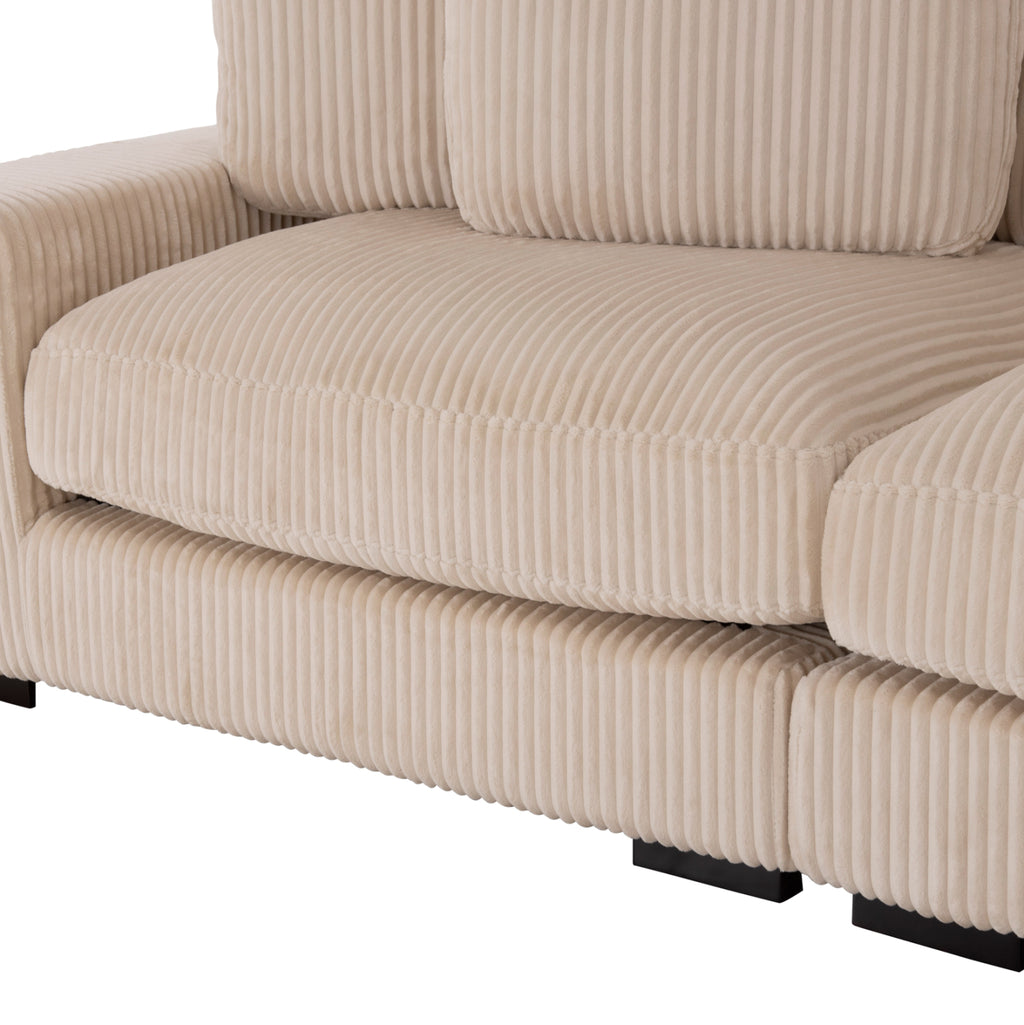 ΚΑΝΑΠΕΣ ΔΕΞΙΑ ΓΩΝΙΑ CRANFIELD HM3287.02R ΜΠΕΖ ΡΙΓΕ ΥΦΑΣΜΑ 315x167(γωνία)x67Υεκ.