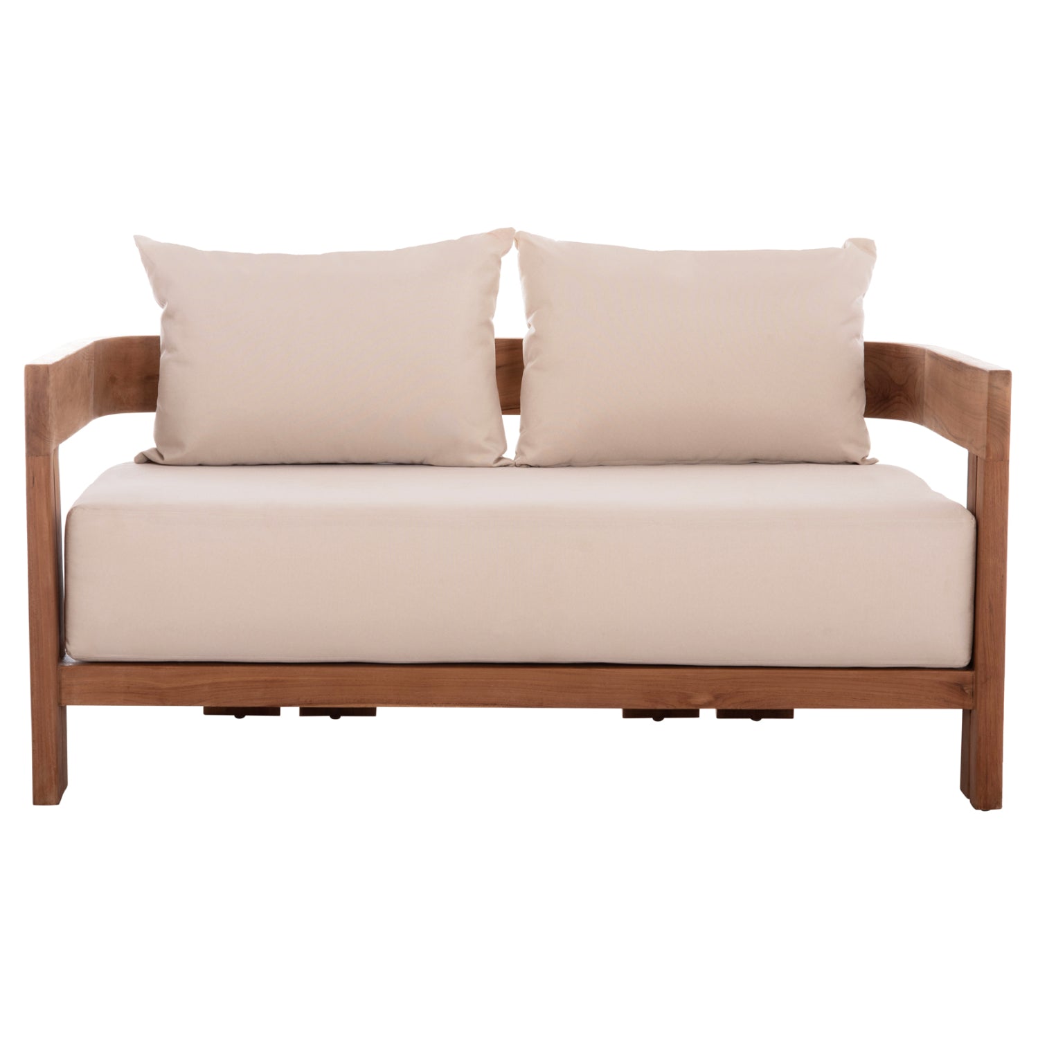 ΚΑΝΑΠΕΣ ΔΙΘΕΣΙΟΣ ΣΕΙΡΑ KIOTO HM6381 ΞΥΛΟ TEAK ΦΥΣΙΚΟ-ΜΠΕΖ ΜΑΞΙΛΑΡΙΑ 140x77x72Υεκ.