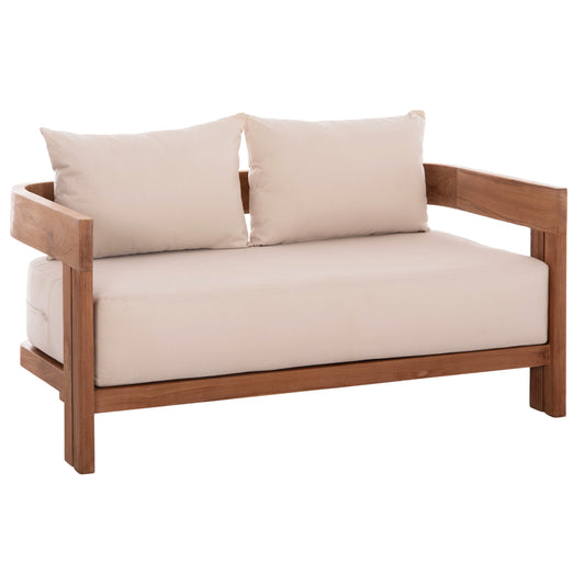 ΚΑΝΑΠΕΣ ΔΙΘΕΣΙΟΣ ΣΕΙΡΑ KIOTO HM6381 ΞΥΛΟ TEAK ΦΥΣΙΚΟ-ΜΠΕΖ ΜΑΞΙΛΑΡΙΑ 140x77x72Υεκ.