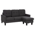 ΚΑΝΑΠΕΣ ΓΩΝΙΑ ΑΝΑΣΤΡΕΨΙΜΗ MEGGY HM3297.11 ΓΚΡΙ ΥΦΑΣΜΑ 184.5x75-129x86Yεκ.