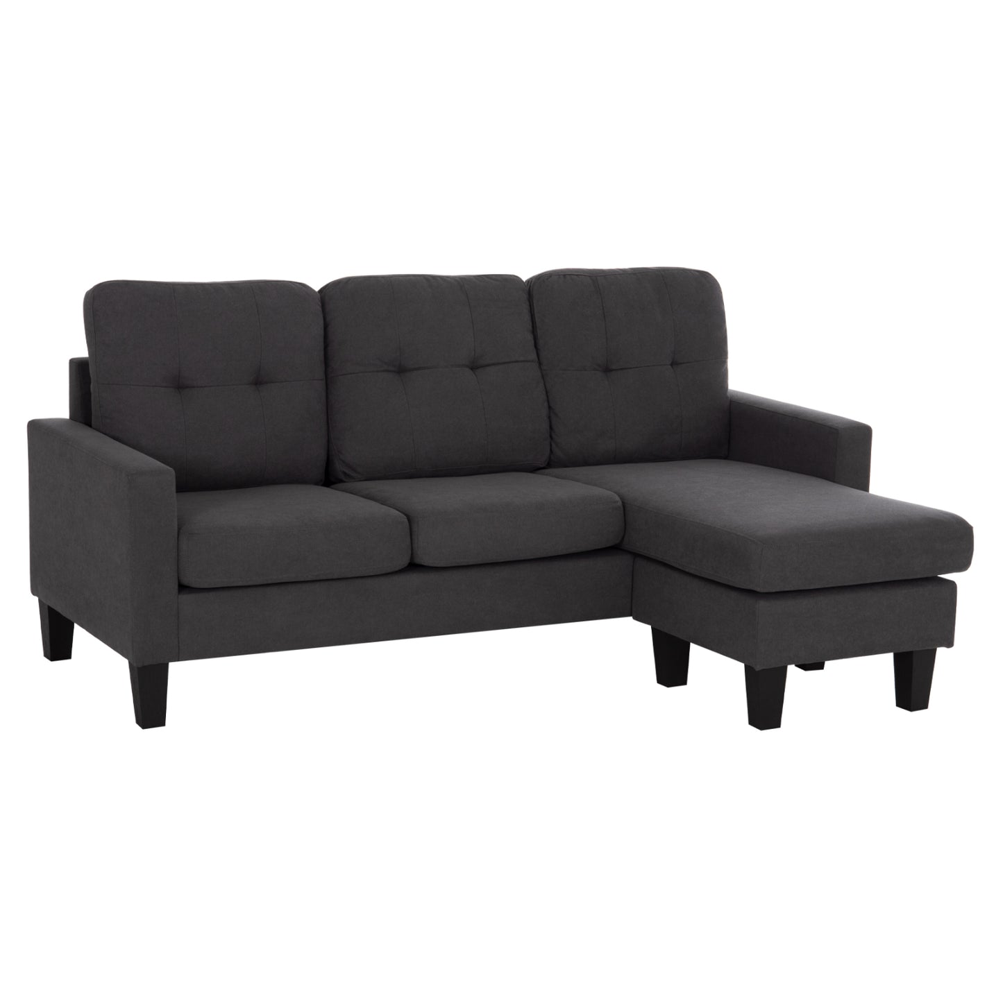 ΚΑΝΑΠΕΣ ΓΩΝΙΑ ΑΝΑΣΤΡΕΨΙΜΗ MEGGY HM3297.11 ΓΚΡΙ ΥΦΑΣΜΑ 184.5x75-129x86Yεκ.