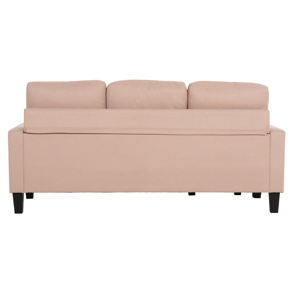 ΚΑΝΑΠΕΣ ΓΩΝΙΑ ΑΝΑΣΤΡΕΨΙΜΗ MEGGY HM3297.13 ΜΠΕΖ ΥΦΑΣΜΑ 184.5x75-129x86Yεκ.