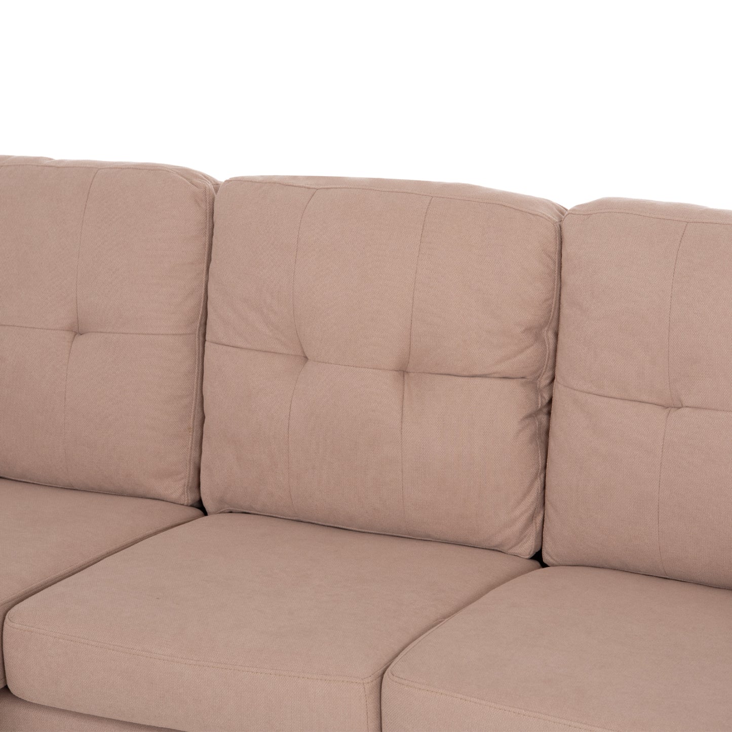 ΚΑΝΑΠΕΣ ΓΩΝΙΑ ΑΝΑΣΤΡΕΨΙΜΗ MEGGY HM3297.13 ΜΠΕΖ ΥΦΑΣΜΑ 184.5x75-129x86Yεκ.