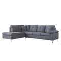 ΚΑΝΑΠΕΣ ΓΩΝΙΑ ΑΡΙΣΤΕΡΗ ZAILA HM3087L ΥΦΑΣΜΑ ΓΚΡΙ 282x197x90Υ εκ.