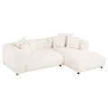 ΚΑΝΑΠΕΣ ΓΩΝΙΑ (ΔΕΞΙΑ) 3-ΘΕΣΙΟΣ GRACE HM3280.02R ΛΕΥΚΟ ΥΦΑΣΜΑ 252x160x70-90Υεκ