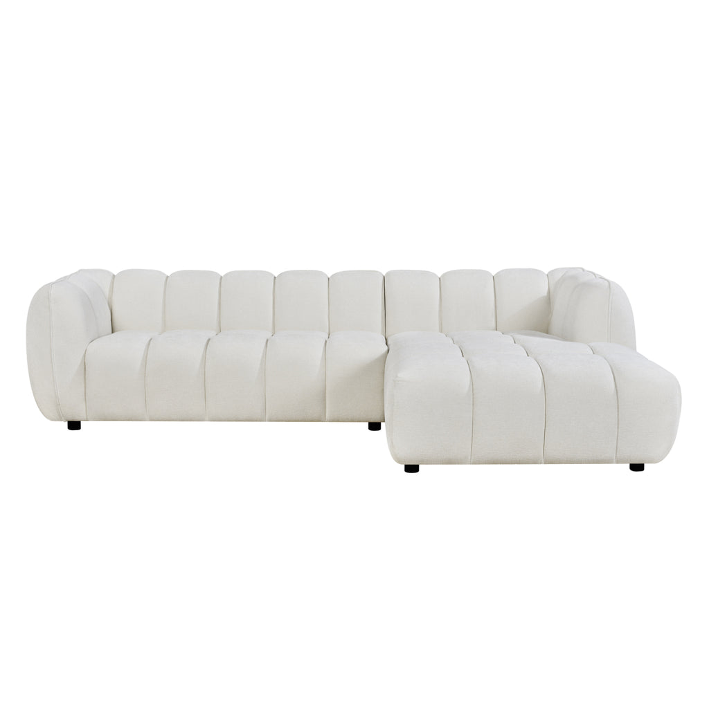 ΚΑΝΑΠΕΣ ΓΩΝΙΑ (ΔΕΞΙΑ) LYKKE HM3326.02R ΕΚΡΟΥ ΥΦΑΣΜΑ 280x89-165(η γωνία)x70Υεκ