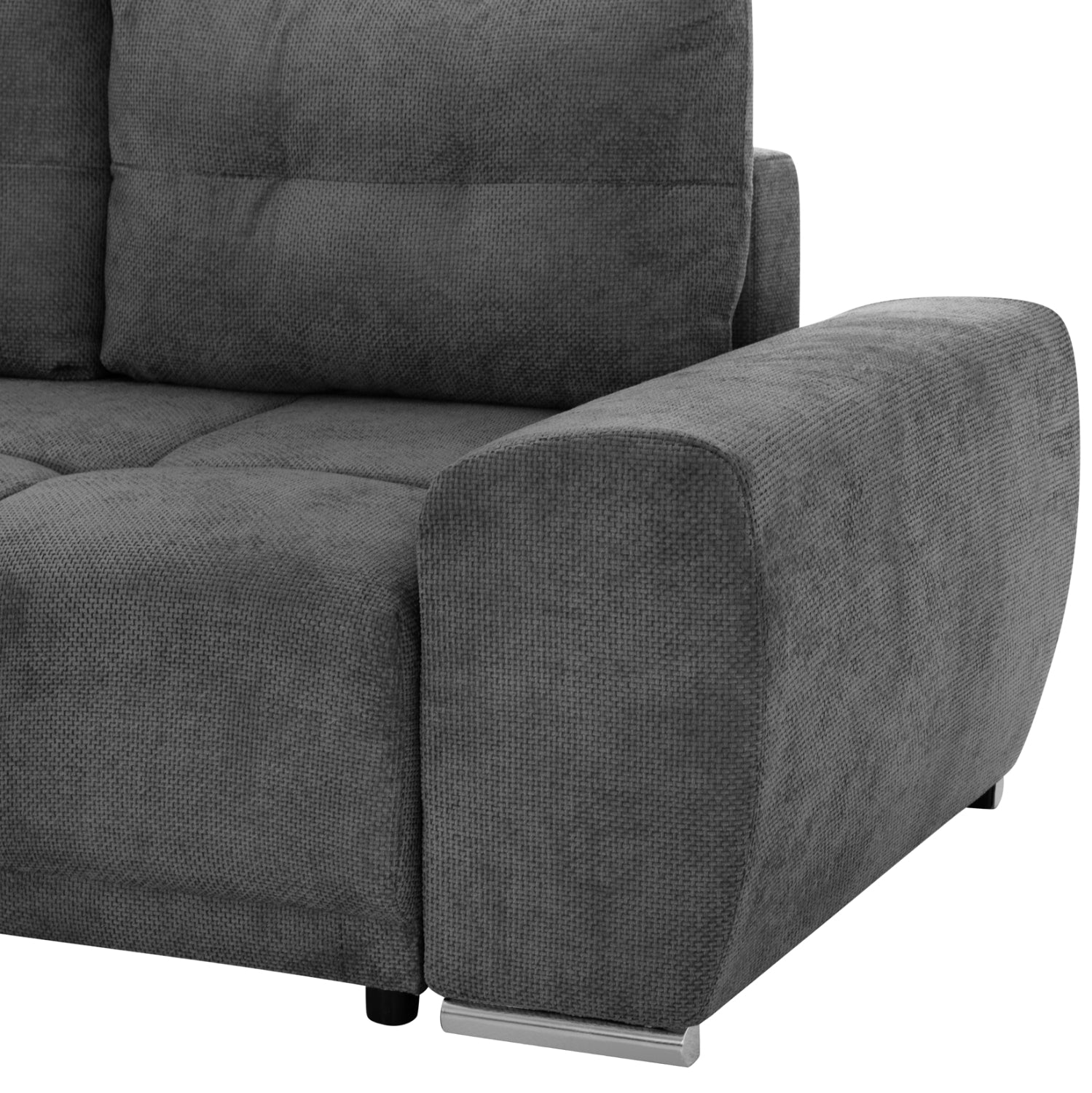 ΚΑΝΑΠΕΣ ΚΡΕΒΑΤΙ ΑΡΙΣΤΕΡΗ ΓΩΝΙΑ COMFYRA HM3336.01L ΓΚΡΙ ΥΦΑΣΜΑ 270x181x75Υεκ