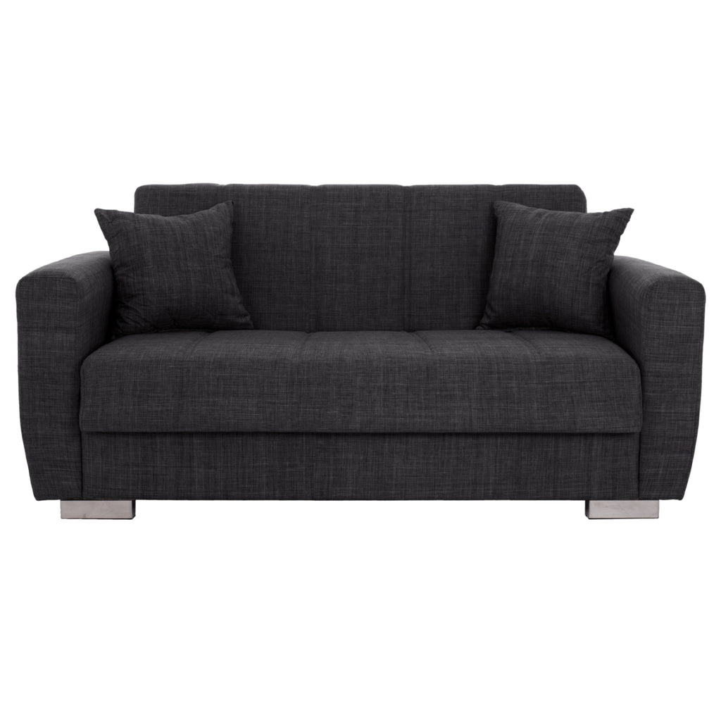 ΚΑΝΑΠΕΣ ΚΡΕΒΑΤΙ POLYA ΔΙΘΕΣΙΟΣ ΓΚΡΙ HM3241.03 153x87x77Υεκ.