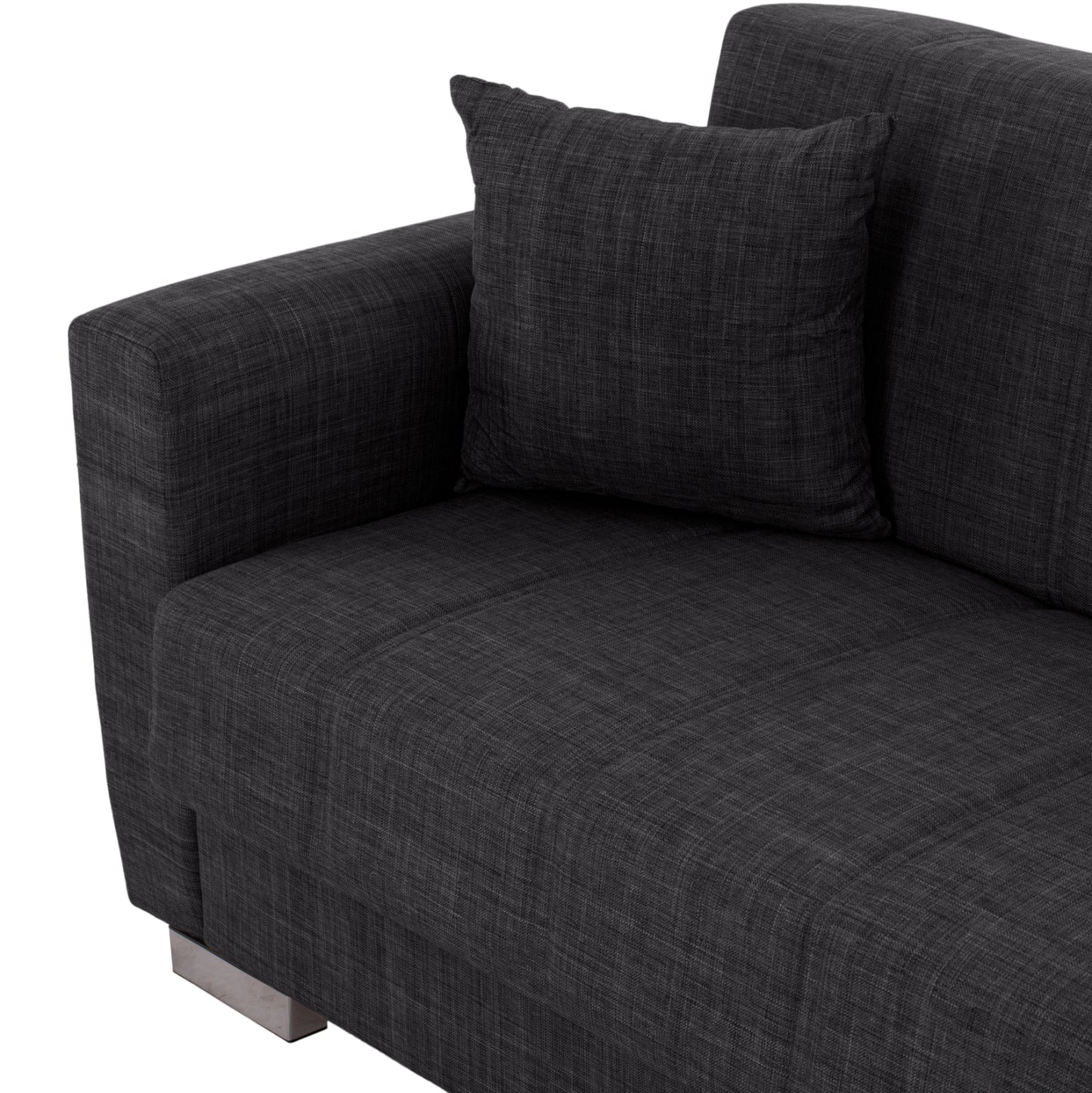 ΚΑΝΑΠΕΣ ΚΡΕΒΑΤΙ POLYA ΔΙΘΕΣΙΟΣ ΓΚΡΙ HM3241.03 153x87x77Υεκ.
