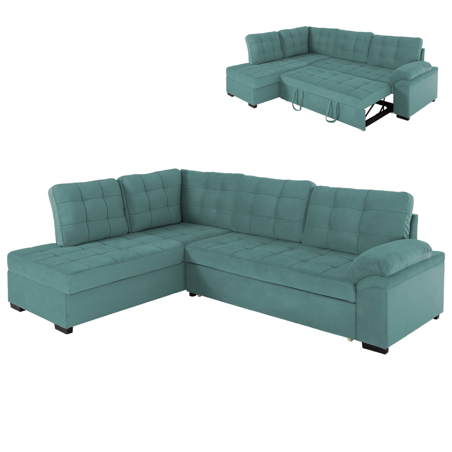 ΚΑΝΑΠΕΣ ΚΡΕΒΑΤΙ JADE HM3144.04L ΑΡΙΣΤΕΡΗ ΓΩΝΙΑ ΒΕΡΑΜΑΝ ΒΕΛΟΥΔΟ 250x80-180x73-88Υεκ.