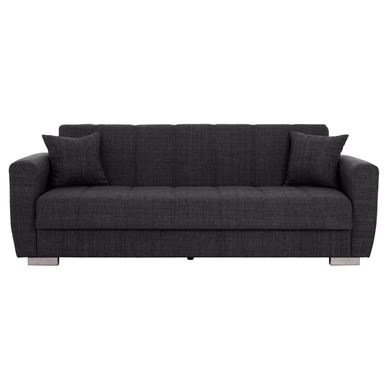 ΚΑΝΑΠΕΣ ΚΡΕΒΑΤΙ POLYA ΤΡΙΘΕΣΙΟΣ HM3240.03 ΓΚΡΙ 215x85x76Υ εκ.