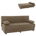 ΚΑΝΑΠΕΣ ΚΡΕΒΑΤΙ ANDRI ΤΡΙΘΕΣΙΟΣ ΚΑΦΕ HM3239.02 180x72x77Υ εκ.