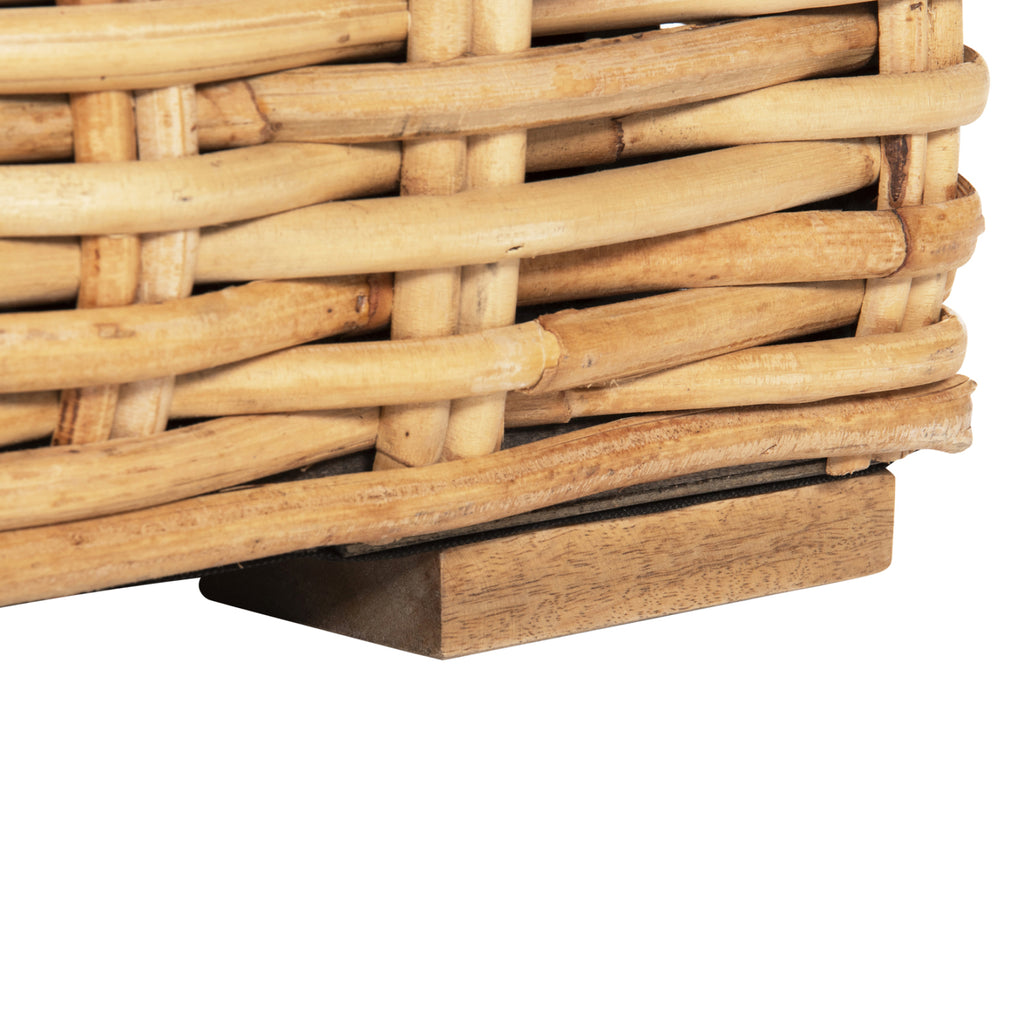 ΚΑΝΑΠΕΣ ΤΡΙΘΕΣΙΟΣ ΕΞ.ΧΩΡΟΥ TROPEL HM9808 ΞΥΛΟ MANGO-RATTAN ΦΥΣΙΚΟ-ΛΕΥΚΑ ΜΑΞΙΛΑΡΙΑ 216x88x85Υεκ