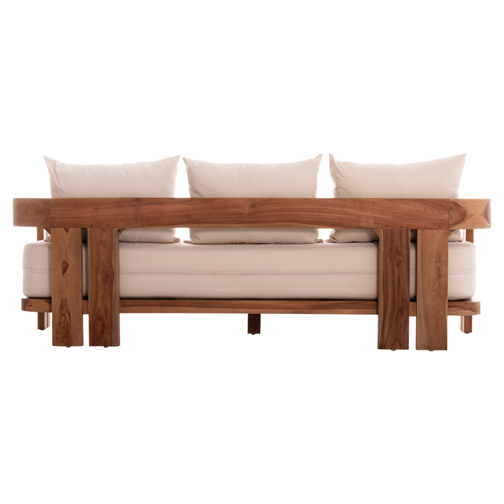 ΚΑΝΑΠΕΣ ΤΡΙΘΕΣΙΟΣ ΣΕΙΡΑ KIOTO HM6382 ΞΥΛΟ TEAK ΦΥΣΙΚΟ-ΜΠΕΖ ΜΑΞΙΛΑΡΙΑ 210x74x72Υεκ.