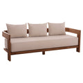 ΚΑΝΑΠΕΣ ΤΡΙΘΕΣΙΟΣ ΣΕΙΡΑ KIOTO HM6382 ΞΥΛΟ TEAK ΦΥΣΙΚΟ-ΜΠΕΖ ΜΑΞΙΛΑΡΙΑ 210x74x72Υεκ.