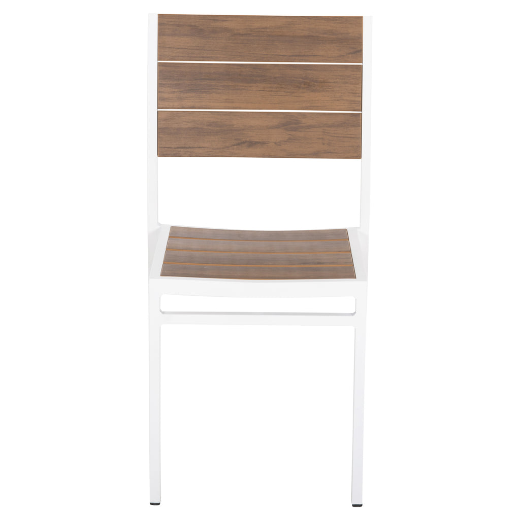 ΚΑΡΕΚΛΑ ΑΛΟΥΜΙΝΙΟΥ SAGA HM6063.01 ΛΕΥΚΗ ΜΕ POLYWOOD 46x52x86Υεκ.