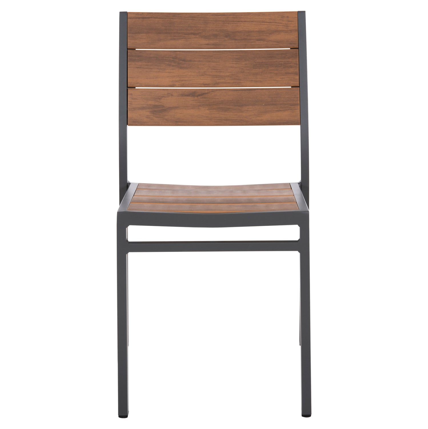 ΚΑΡΕΚΛΑ ΑΛΟΥΜΙΝΙΟΥ SAGA HM6063.02 ΣΚΟΥΡΟ ΓΚΡΙ ΜΕ POLYWOOD 46x52x86Υεκ.