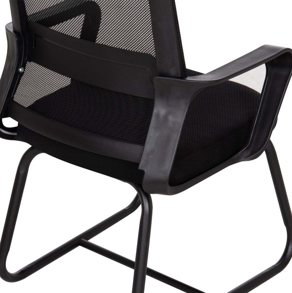 ΚΑΡΕΚΛΑ ΕΠΙΣΚΕΠΤΗ CASTER HM1228.01 PP--MESH--ΜΕΤΑΛΛΟ ΜΑΥΡΟ 46x52x94Υεκ
