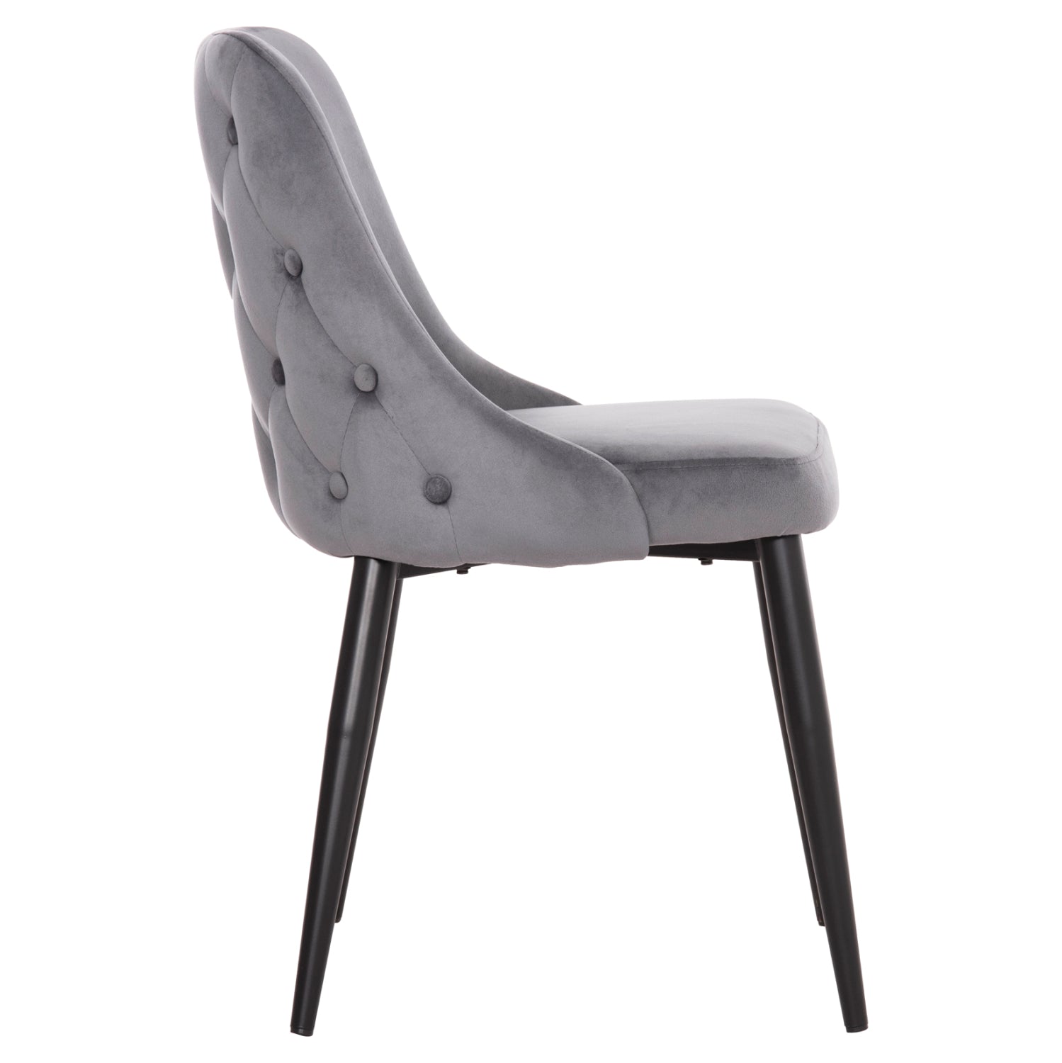 ΚΑΡΕΚΛΑ SERENITY HM8527.11 ΒΕΛΟΥΔΟ ΓΚΡΙ ΜΕ ΜΑΥΡΑ ΜΕΤΑΛΛΙΚΑ ΠΟΔΙΑ 51x54x83,5Υεκ.