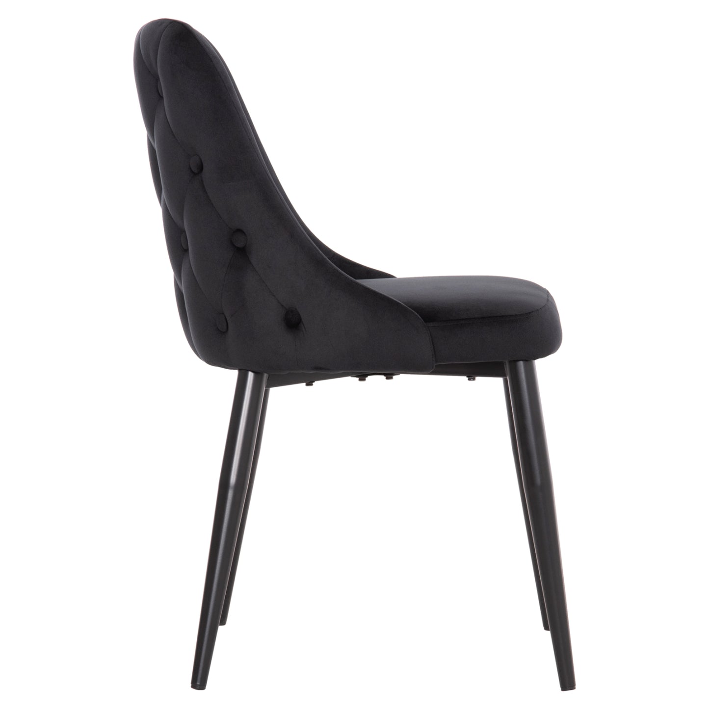 ΚΑΡΕΚΛΑ SERENITY HM8527.14 ΒΕΛΟΥΔΟ ΜΑΥΡΟ ΜΕ ΜΑΥΡΑ ΜΕΤΑΛΛΙΚΑ ΠΟΔΙΑ 51x54x83,5Υεκ.