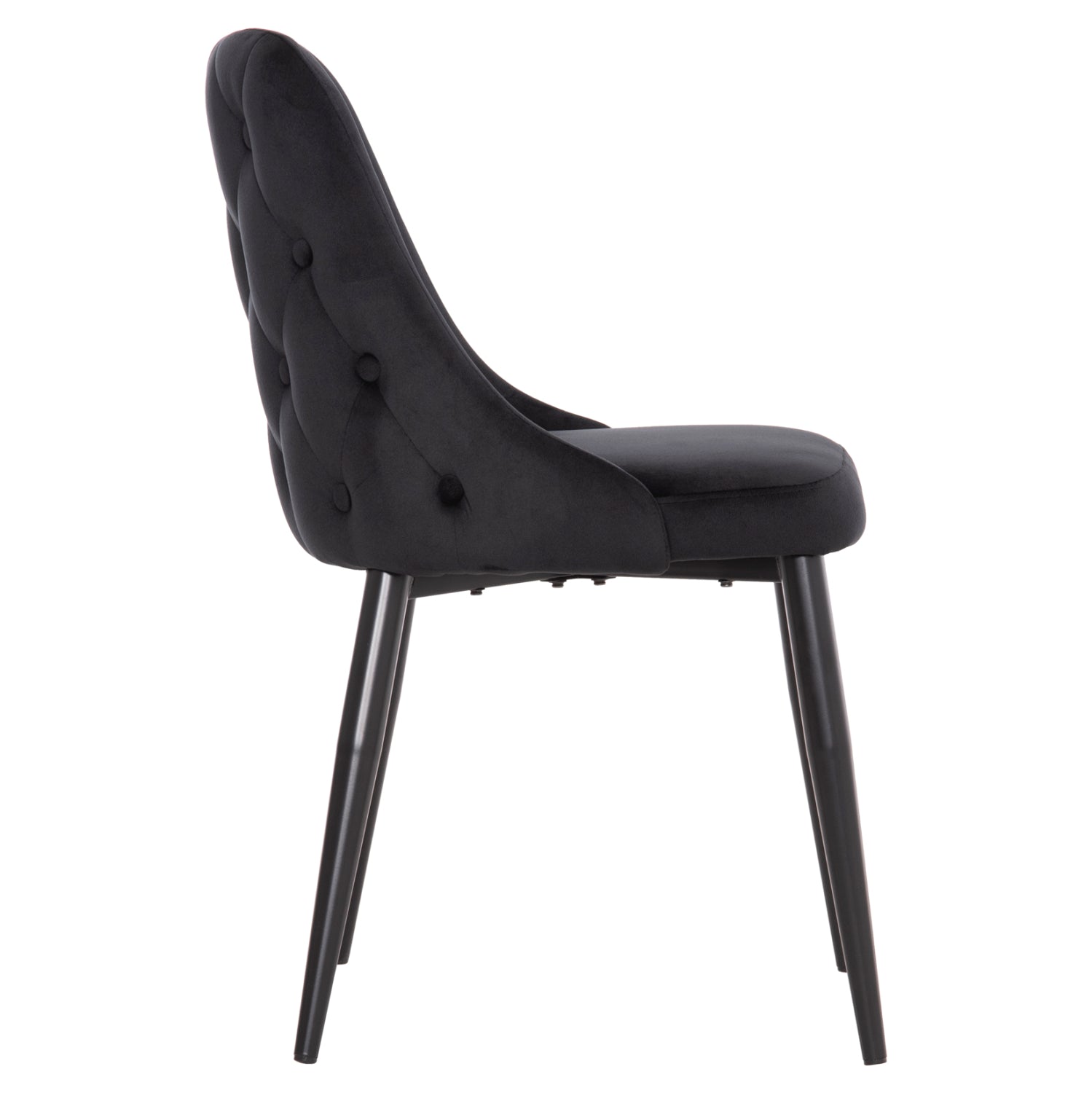 ΚΑΡΕΚΛΑ SERENITY HM8527.14 ΒΕΛΟΥΔΟ ΜΑΥΡΟ ΜΕ ΜΑΥΡΑ ΜΕΤΑΛΛΙΚΑ ΠΟΔΙΑ 51x54x83,5Υεκ.