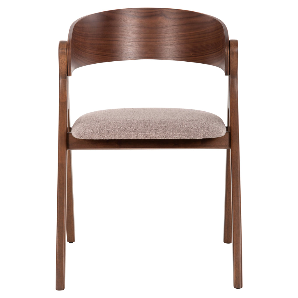 ΚΑΡΕΚΛΑ NEKKER HM9739.01 RUBBERWOOD ΣΕ ΚΑΡΥΔΙ-ΜΠΕΖ ΥΦΑΣΜΑ ΚΑΘΙΣΜΑ 56x55x78Yεκ.