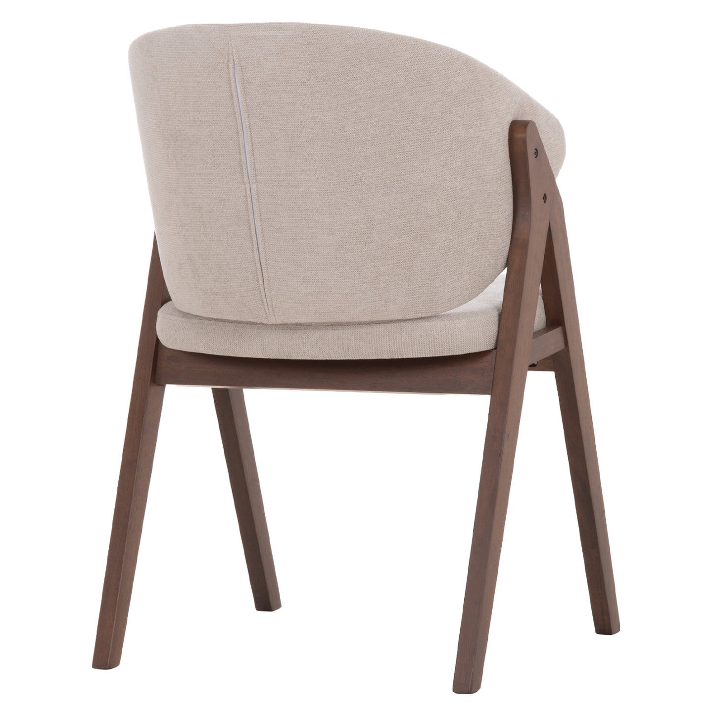 ΚΑΡΕΚΛΑ HANA HM9746.11 RUBBERWOOD ΣΕ ΚΑΡΥΔΙ ΧΡΩΜΑ-ΜΠΕΖ ΥΦΑΣΜΑ 55,5x60x85Yεκ.