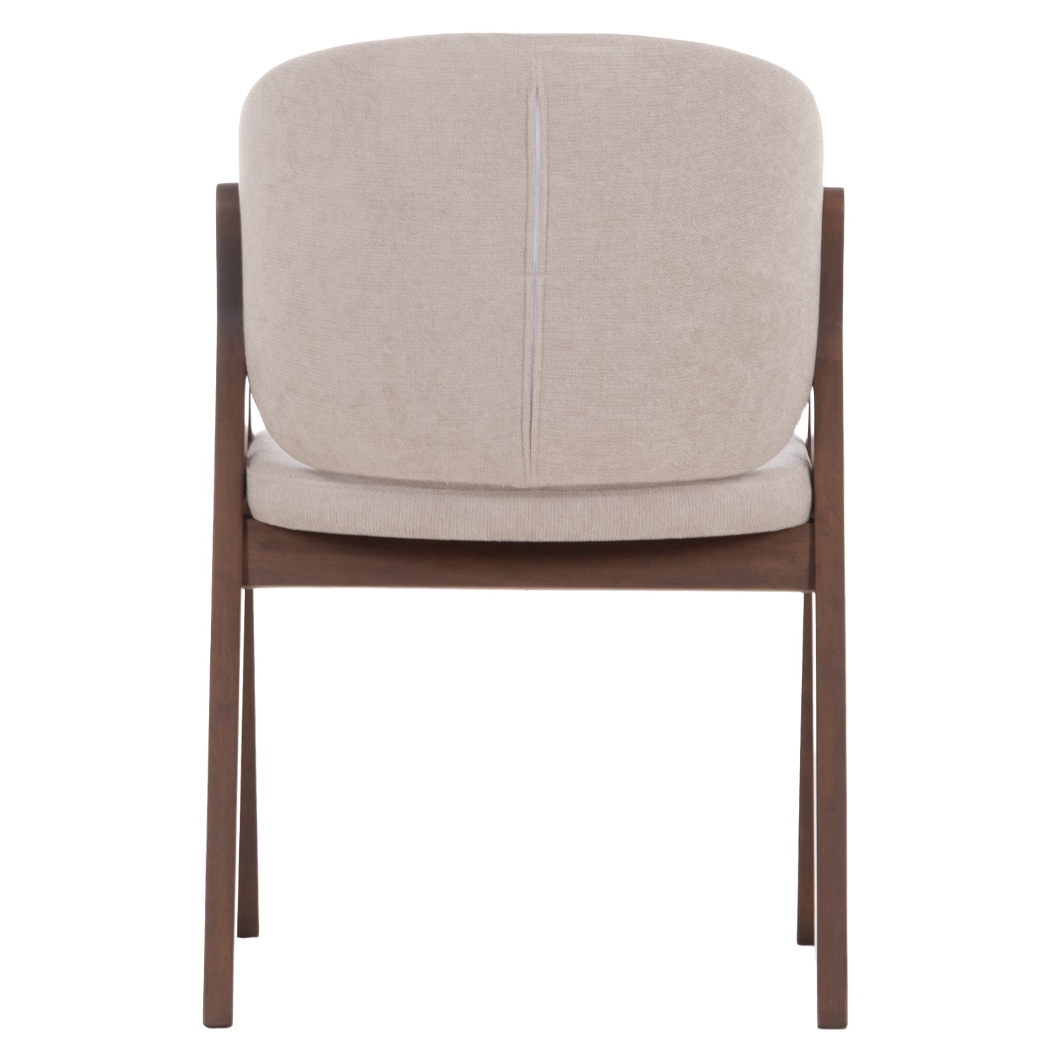 ΚΑΡΕΚΛΑ HANA HM9746.11 RUBBERWOOD ΣΕ ΚΑΡΥΔΙ ΧΡΩΜΑ-ΜΠΕΖ ΥΦΑΣΜΑ 55,5x60x85Yεκ.