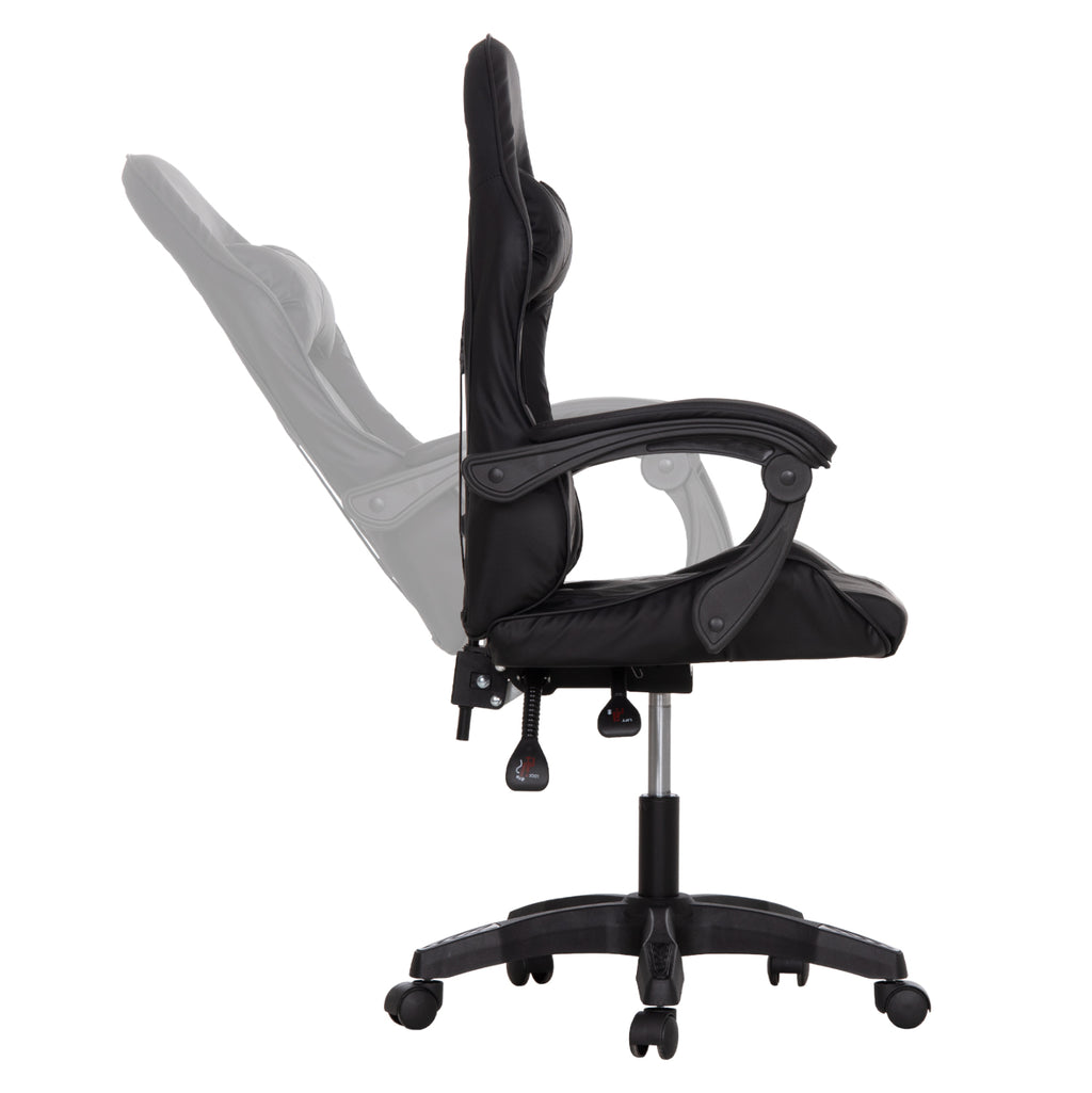 ΚΑΡΕΚΛΑ GAMING STRATUS HM1231.01 ΜΑΥΡΟ PVC--ΜΕ ΜΑΞIΛΑΡΑΚΙΑ ΜΕΣΗΣ/ΚΕΦΑΛΗΣ 60x59x117Υεκ