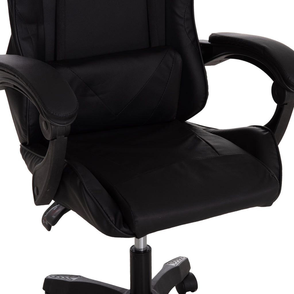 ΚΑΡΕΚΛΑ GAMING STRATUS HM1231.01 ΜΑΥΡΟ PVC--ΜΕ ΜΑΞIΛΑΡΑΚΙΑ ΜΕΣΗΣ/ΚΕΦΑΛΗΣ 60x59x117Υεκ