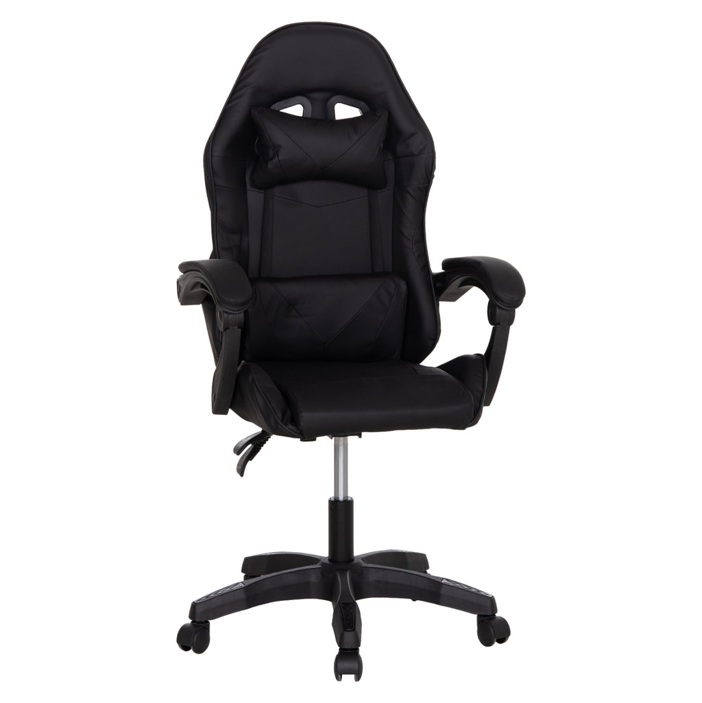 ΚΑΡΕΚΛΑ GAMING STRATUS HM1231.01 ΜΑΥΡΟ PVC--ΜΕ ΜΑΞIΛΑΡΑΚΙΑ ΜΕΣΗΣ/ΚΕΦΑΛΗΣ 60x59x117Υεκ