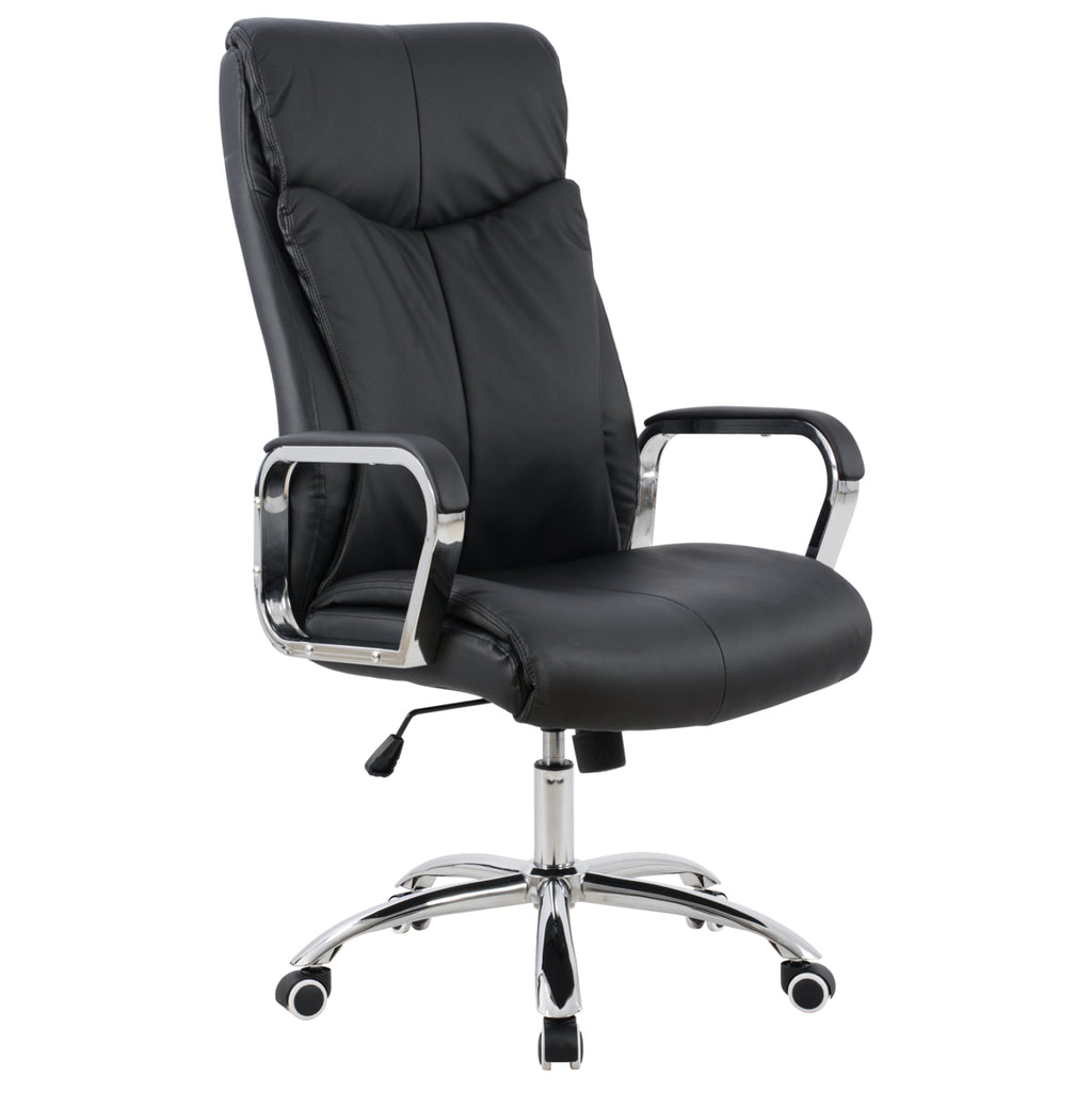 ΚΑΡΕΚΛΑ ΓΡΑΦΕΙΟΥ SHASHI HM1093.01 ΜΑΥΡΟ PU 63x80x118-126Υ
