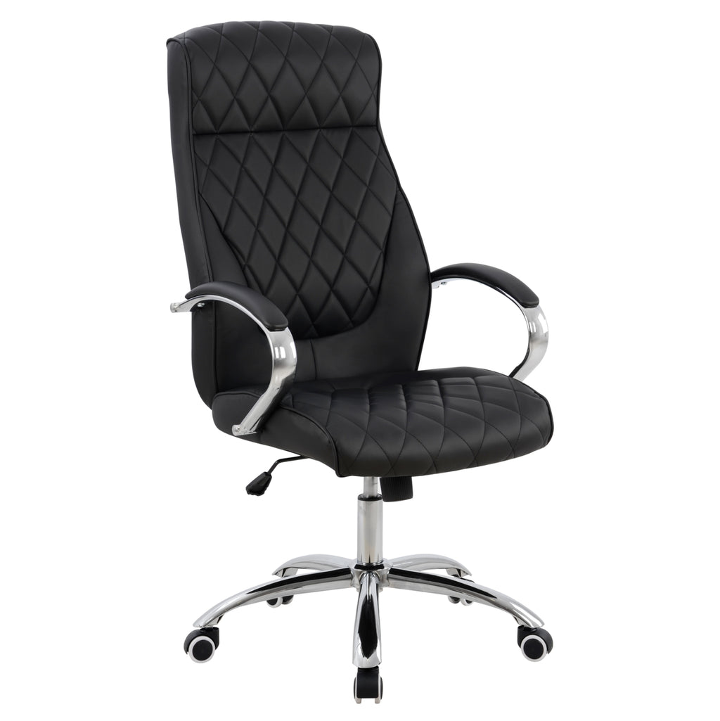 ΚΑΡΕΚΛΑ ΓΡΑΦΕΙΟΥ SHALY HM1098.01 PU ΣΕ ΜΑΥΡΟ 62x80x125Υεκ